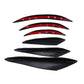 6x Car Front Bumper Lip Splitter Fins Body Spoiler Canards Refit Gloss Black JDM