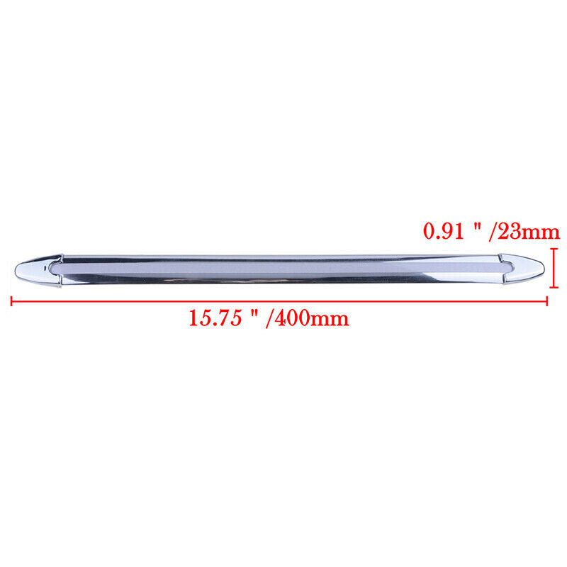 4X Universal Car Rear Bumper Sill Body Guard Protector Rubber Trim Strip Chrome