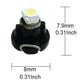 10x White 9mmx12mm Wedge LED Dashboard Lamp Panel Bulb Car Instrument Light T4.7