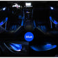 4pcs Car Door Bowl Handle LED Ambient Atmosphere Light Interior Accessories 12V