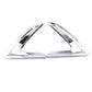 Chrome Silver Air Vent Side Marker Fender Covers Decor Trim For Universal Car