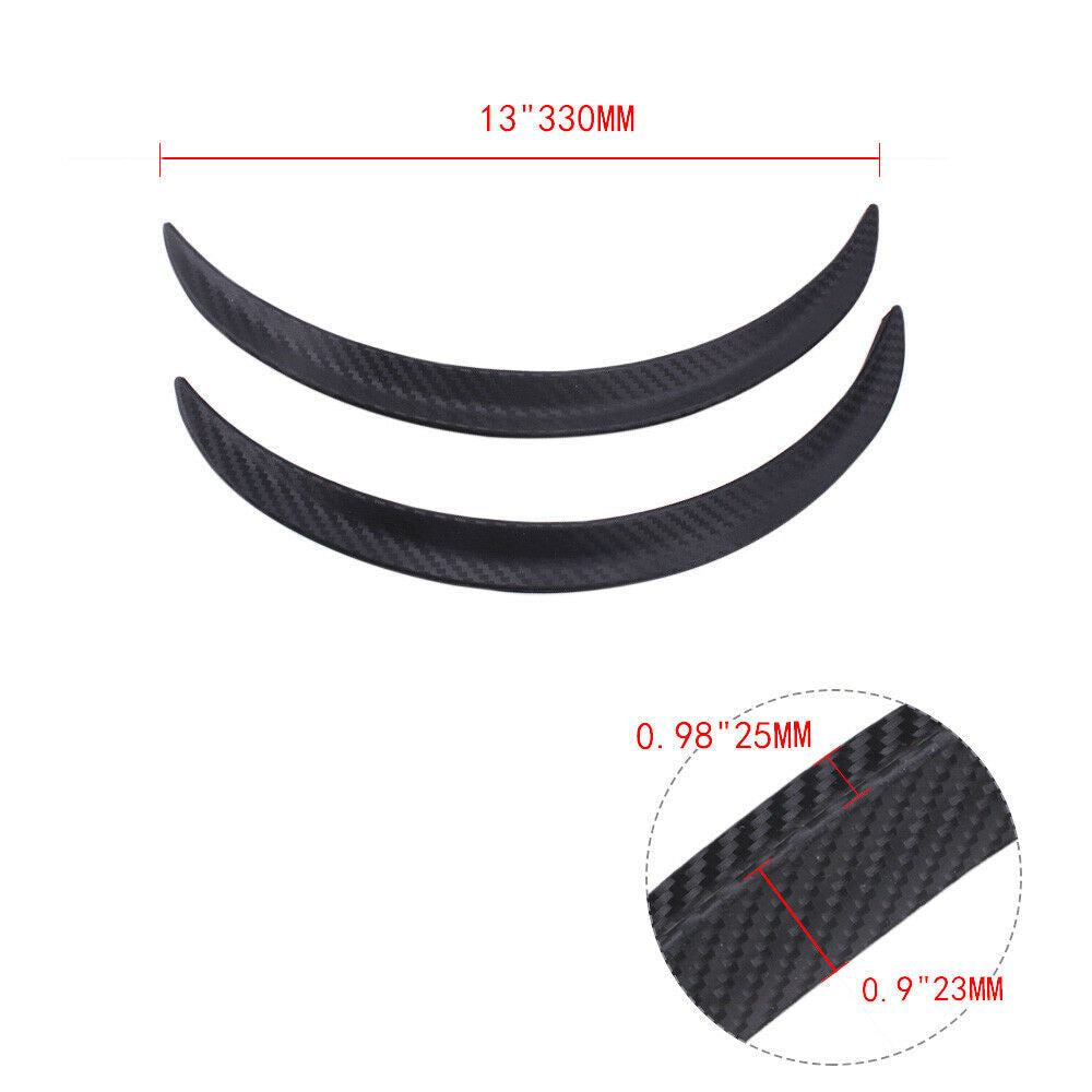 2PCS Car Fender Flare Extension Wheel Eyebrow Trim Protector Lip Strip Universal