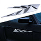 Auto Hood Stickers Silver Side Air Intake Flow Vent Cover ABS Universal Decor UK