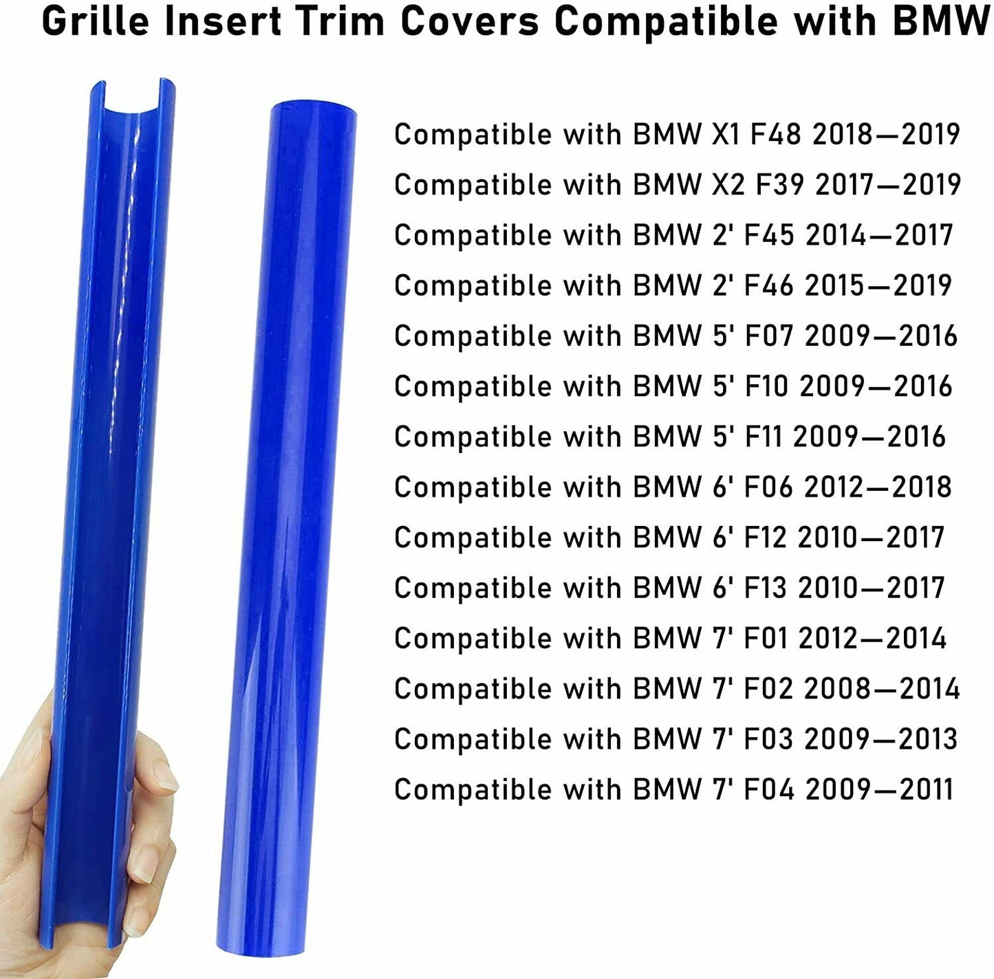 Front Grille Trim Strips Cover Yellow for BMW F10 F06 F12 F39 F48 5/6/7 series