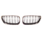 BMW E92 E93 06-10 & M3 CHROME BLACK FRONT GRILLES GRILLS DOUBLE SPOKE UK