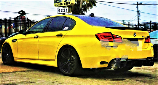 BMW M Sport 5 Series M5 F10 Carbon Fibre M4 Style Boot Lip Spoiler 2010-2017