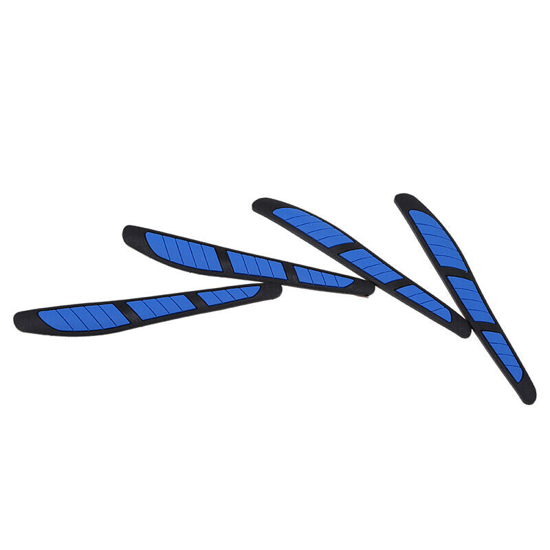 4x Universal Car Door Edge Scratch Anti-collision Protector Guard Strip Blue AE