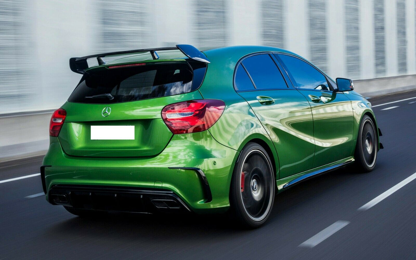MERCEDES A CLASS W176 AMG A45 LOOK BODYKIT REAR DIFFUSER SPLITTER ROOF SPOILER
