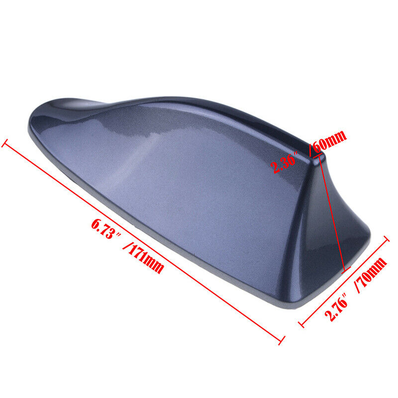 1x Grey Car Roof Shark Fin Body Aerial Dummy Antenna Decorative Cover Trim