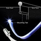 Set 8M 6in1 Fiber Optic Interior Lights Ambient Light Decor Car Door Center UK e