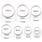 2X Angel Eyes 60-120MM COB Car Headlight Halo Ring White DRL Amber Turn Light
