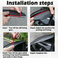 2X Rear View Side Wing Mirror Rain Board Eyebrow Guard Sun Visor Car Accessories