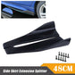 48CM 18.9'' Black Car Side Skirt Rear Rocker Splitters Winglet Wing Universal