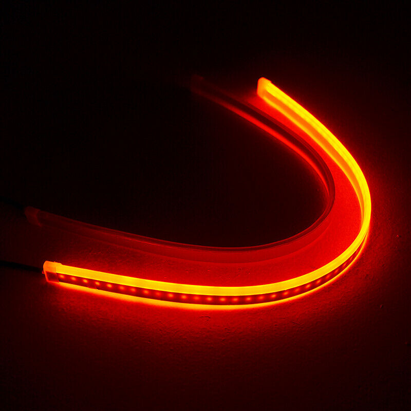 2x Sequential LED Strip Turn Signal Switchback Indicator Daytime Running Lights