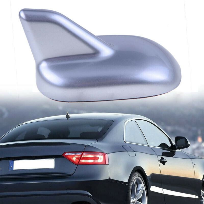 1* Silver Shark Fin Dummy Car Replica Aerial Decor Spoiler Antenna Mast
