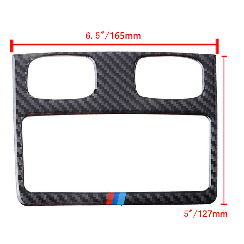 Carbon Fiber Interior Rear Air Outlet Cover Trim For BMW 3 Series E90 2005-12 ae