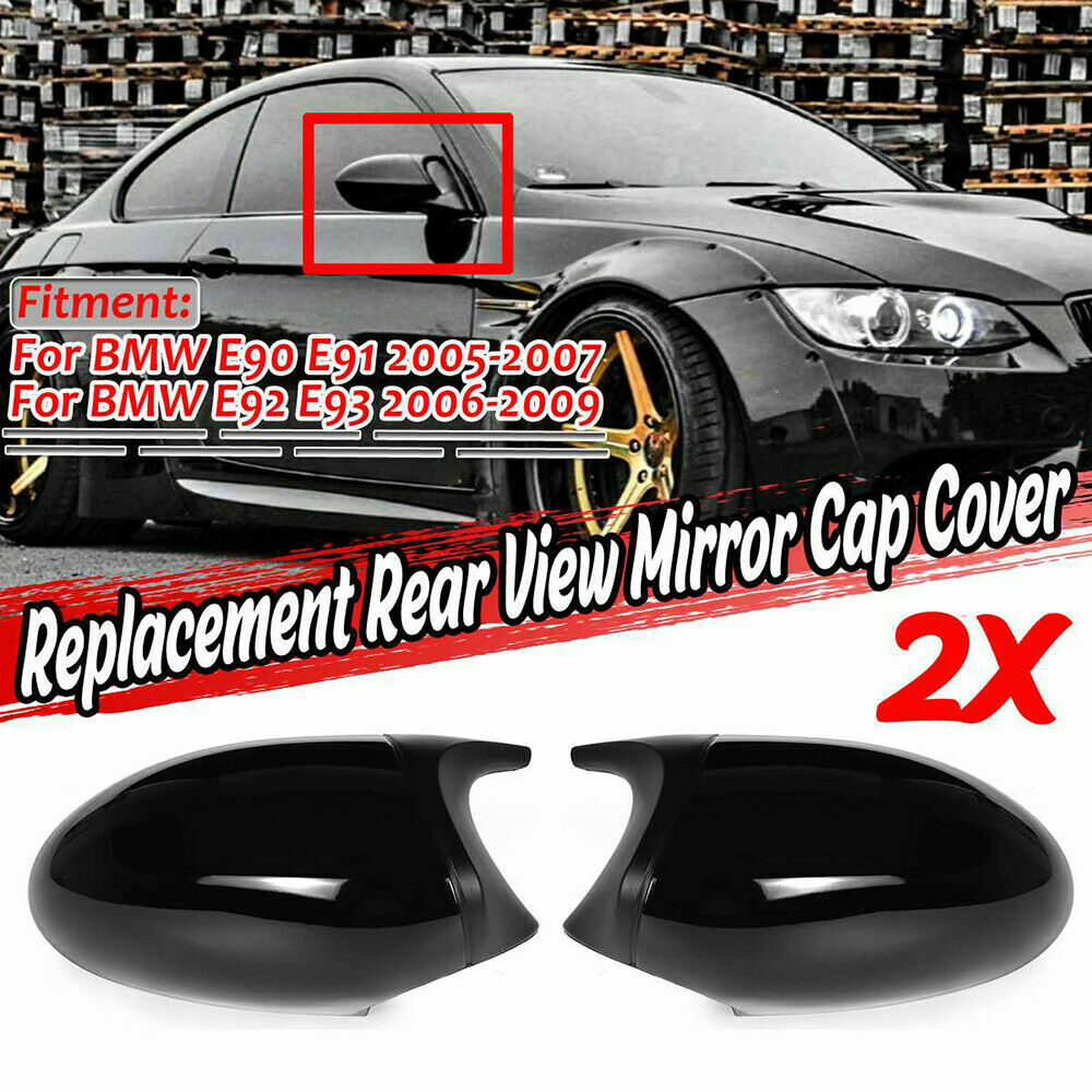 M3 Style WIng Mirror Cover Caps For BMW E81 E82 E87 E88 E90 E91 E92 E93 PRE-LCI