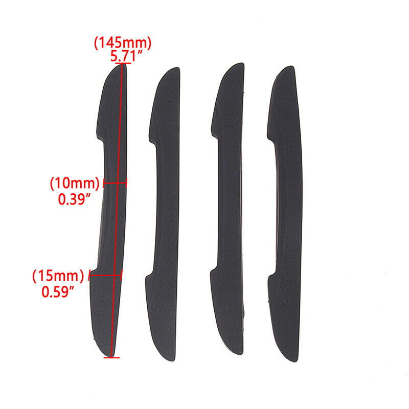 4x Car Black Door Edge Guard Strip Scratch Protector Anti-collision Trim UK ah21