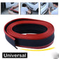 UNIVERSAL 2.5M BLACK BUMPER GUARD LIP PROTECTOR SPLITTER SIDE SKIRT SPOILER UK e
