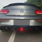 MERCEDES C CLASS C205 A205 COUPE AMG C63 S STYLE REAR DIFFUSER + BLACK TAILPIPES