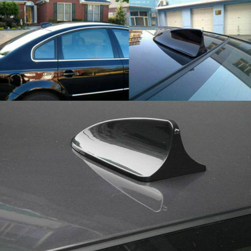 Black Car Roof Dummy Signal Shark Fin Style Aerial Antenna Cover Universal UK