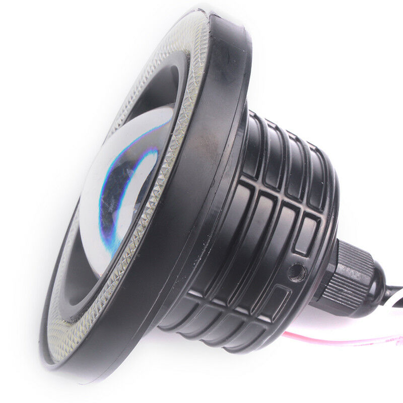 Pair Angel Eyes Halo Car Fog Lights Lamp Projector DRL COB LED Bulbs 2.5/3/3.5"