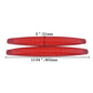 2Pcs Car Red Bumper Lip Protector Corner Guard Anti-Scratch Trim Universal Decor