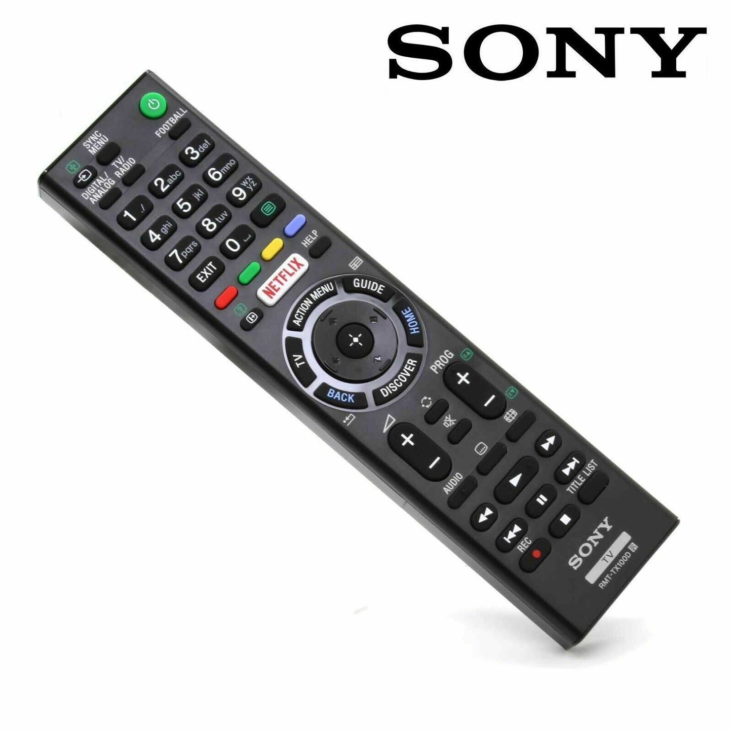 Genuine UK Sony Smart TV Remote Control RMT-TX100D RMTTX100D NETFLIX Button