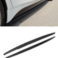 BMW 3 SERIES F30 F31 M PERFORMANCE STYLE SIDE SKIRT EXTENSION BLADES MATTE BLACK