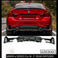 BMW F32 F33 F36 4 SERIES PERFORMANCE M SPORT REAR DIFFUSER GLOSS BLACK