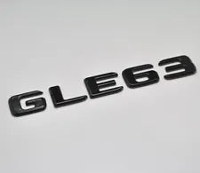 For Mercedes Benz GLE63 Gloss Black Rear Boot Trunk Letter Number Badge Emblem