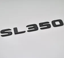 For Mercedes Benz SL350 Matt Black Rear Boot Trunk Letter Number Badge Emblem