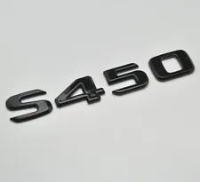 For Mercedes Benz S450 Gloss Black Rear Boot Trunk Letter Number Badge Emblem