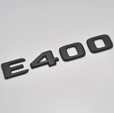 For Mercedes Benz E400 Matt Black Rear Boot Trunk Letter Number Badge Emblem