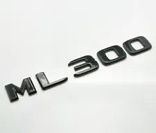 For Mercedes Benz ML300 Gloss Black Rear Boot Trunk Letter Number Badge Emblem