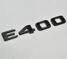 For Mercedes Benz E400 Gloss Black Rear Boot Trunk Letter Number Badge Emblem