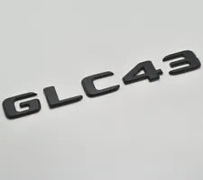 For Mercedes Benz GLC43 Matt Black Rear Boot Trunk Letter Number Badge Emblem