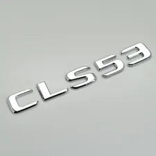 For Mercedes Benz CLS53 Chrome Silver Rear Boot Trunk Letter Number Badge Emblem