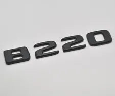 For Mercedes Benz B220 Matt Black Rear Boot Trunk Letter Number Badge Emblem
