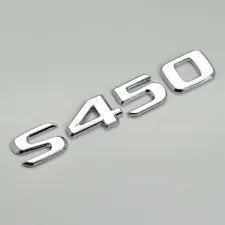 For Mercedes Benz S450 Chrome Silver Rear Boot Trunk Letter Number Badge Emblem