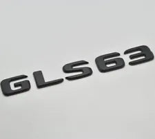 For Mercedes Benz GLS63 Matt Black Rear Boot Trunk Letter Number Badge Emblem