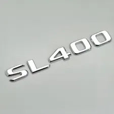 For Mercedes Benz SL400 Chrome Silver Rear Boot Trunk Letter Number Badge Emblem