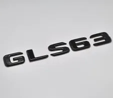 For Mercedes Benz GLS63 Gloss Black Rear Boot Trunk Letter Number Badge Emblem