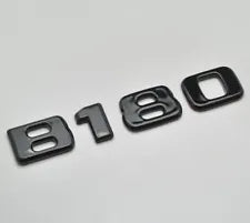 For Mercedes Benz B180 Gloss Black Rear Boot Trunk Letter Number Badge Emblem