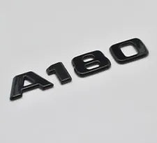 For Mercedes Benz A180 Gloss Black Rear Boot Trunk Letter Number Badge Emblem