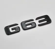For Mercedes Benz G63 Gloss Black Rear Boot Trunk Letter Number Badge Emblem