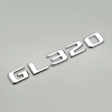 For Mercedes Benz GL320 Chrome Silver Rear Boot Trunk Letter Number Badge Emblem