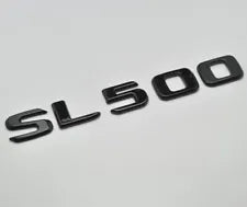 For Mercedes Benz SL500 Gloss Black Rear Boot Trunk Letter Number Badge Emblem