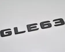 For Mercedes Benz GLE63 Matt Black Rear Boot Trunk Letter Number Badge Emblem