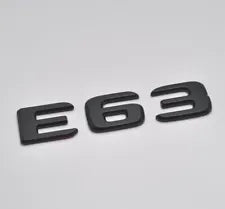For Mercedes Benz E63 Matt Black Rear Boot Trunk Letter Number Badge Emblem